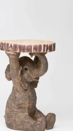 Stoliki Kawowe*KARE Design Stolik Elephant ∅36 Cm Brązowy