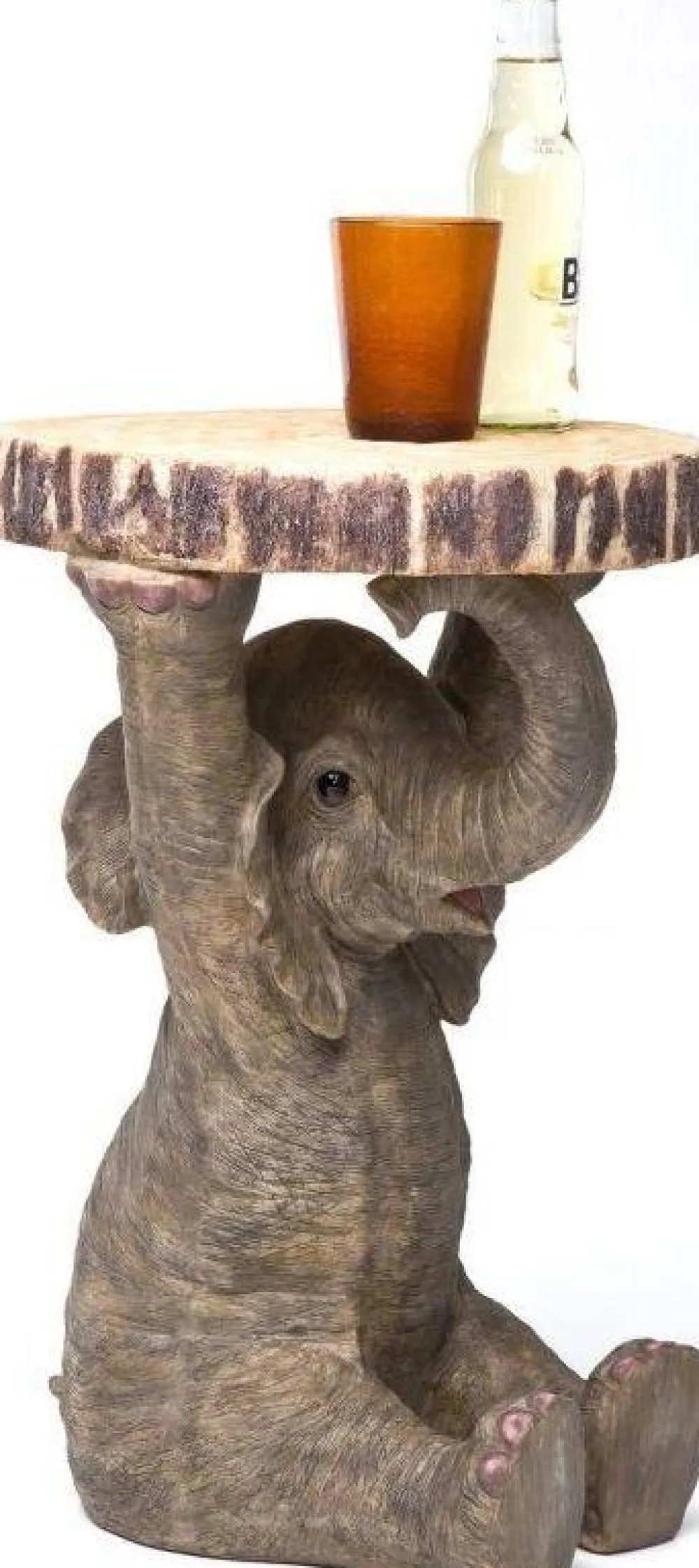 Stoliki Kawowe*KARE Design Stolik Elephant ∅36 Cm Brązowy
