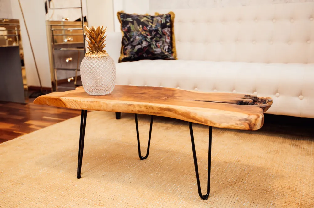 Stoliki Kawowe*KARE Design Stolik Kawowy Aspen 106x40 Cm Drewniany