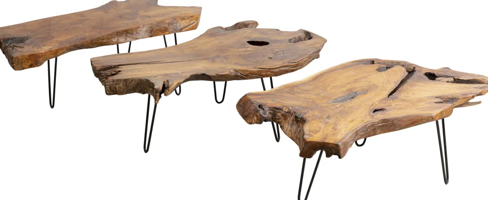 Stoliki Kawowe*KARE Design Stolik Kawowy Aspen 100x60 Cm Naturalny