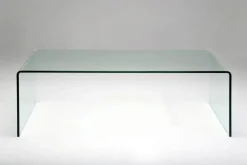 Stoliki Kawowe*KARE Design Stolik Kawowy Clear Club 120x60 Cm Ciemnoszary Transparentny