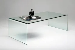 Stoliki Kawowe*KARE Design Stolik Kawowy Clear Club 120x60 Cm Ciemnoszary Transparentny