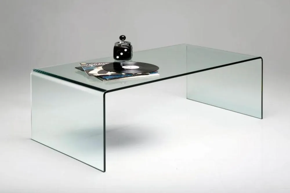 Stoliki Kawowe*KARE Design Stolik Kawowy Clear Club 120x60 Cm Ciemnoszary Transparentny