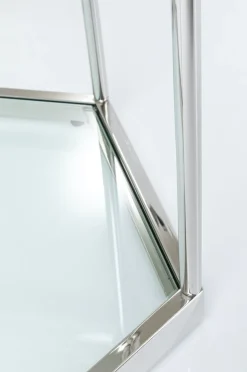 Stoliki Kawowe*KARE Design Stolik Kawowy Comb 55x48 Cm Srebrny