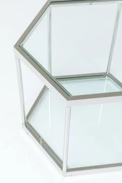 Stoliki Kawowe*KARE Design Stolik Kawowy Comb 55x48 Cm Srebrny