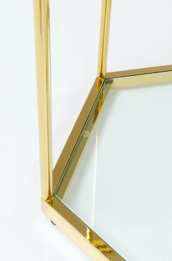 Stoliki Kawowe*KARE Design Stolik Kawowy Comb 55x55 Cm Złoty