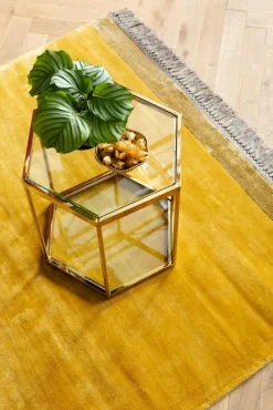 Stoliki Kawowe*KARE Design Stolik Kawowy Comb 55x55 Cm Złoty