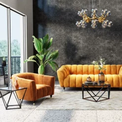 Stoliki Kawowe*KARE Design Stolik Kawowy Cristallo 50x50 Cm Czarny - Blat Szklany