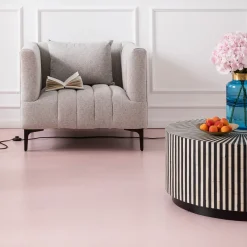 Stoliki Kawowe*KARE Design Stolik Kawowy Electra Ø75 Cm Czarno-biały