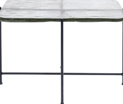 Stoliki Kawowe*KARE Design Stolik Kawowy Ice 63x46 Cm Czarny - Blat Szklany