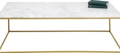 Stoliki Kawowe*KARE Design Stolik Kawowy Key West 120x60 Cm Biało-złoty
