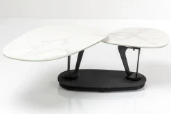 Stoliki Kawowe*KARE Design Stolik Kawowy Obrotowy Franklin 150x58 Cm Blaty Szklane