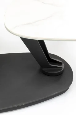 Stoliki Kawowe*KARE Design Stolik Kawowy Obrotowy Franklin 150x58 Cm Blaty Szklane