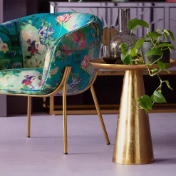 Stoliki Kawowe*KARE Design Stolik Kawowy Plateau Uno Ø45 Cm Mosiężny