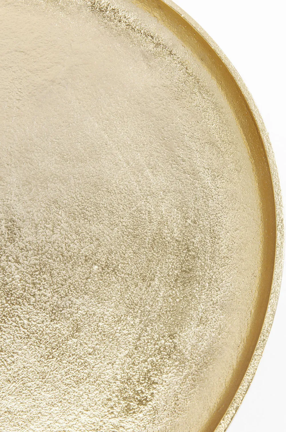 Stoliki Kawowe*KARE Design Stolik Kawowy Plateau Uno Ø45 Cm Mosiężny