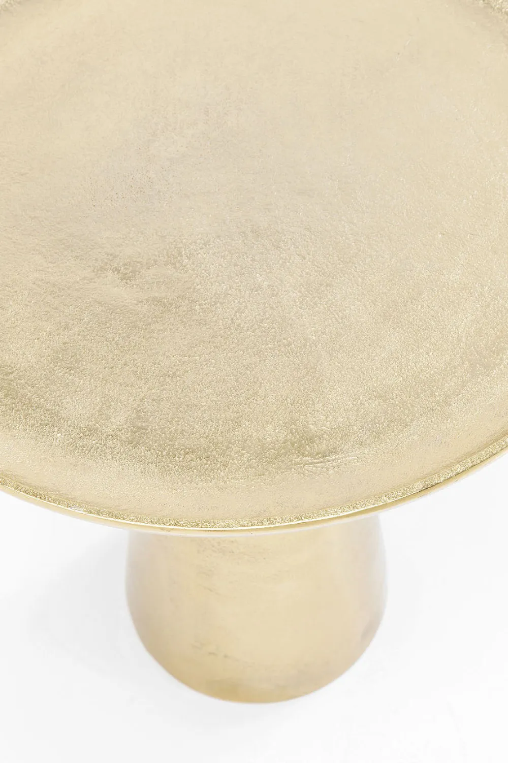 Stoliki Kawowe*KARE Design Stolik Kawowy Plateau Uno Ø45 Cm Mosiężny