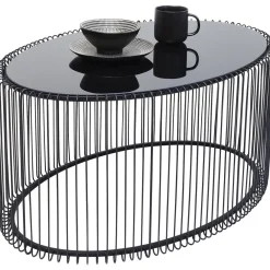Stoliki Kawowe*KARE Design Stolik Kawowy Wire Uno 90x60 Cm Czarny