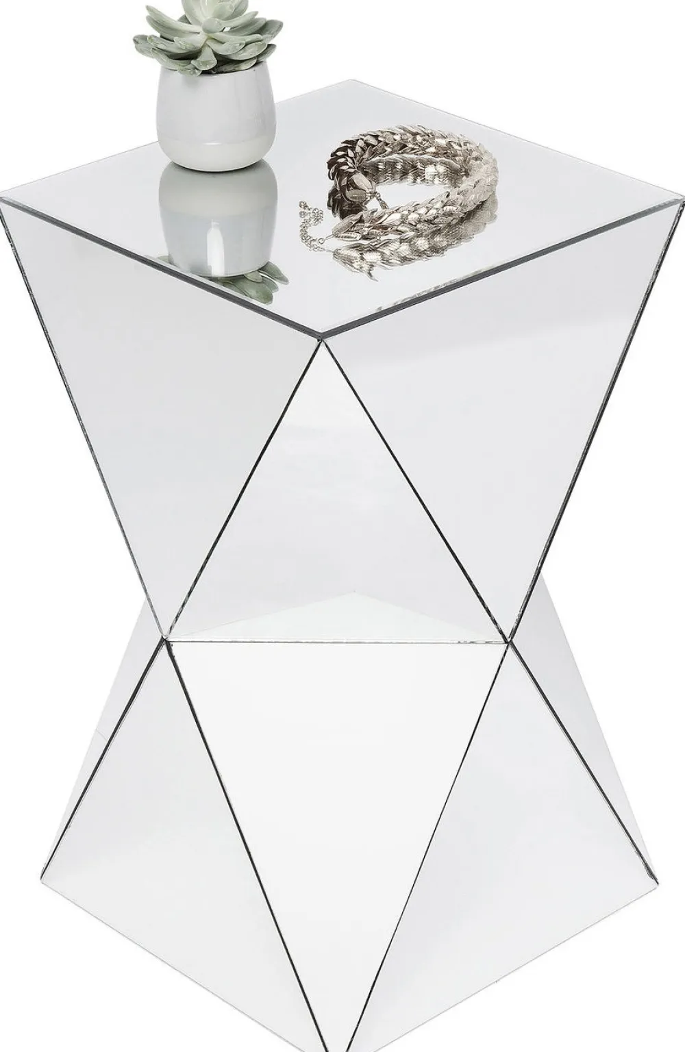 Stoliki Kawowe*KARE Design Stolik Luxury 32x54 Cm Lustrzany