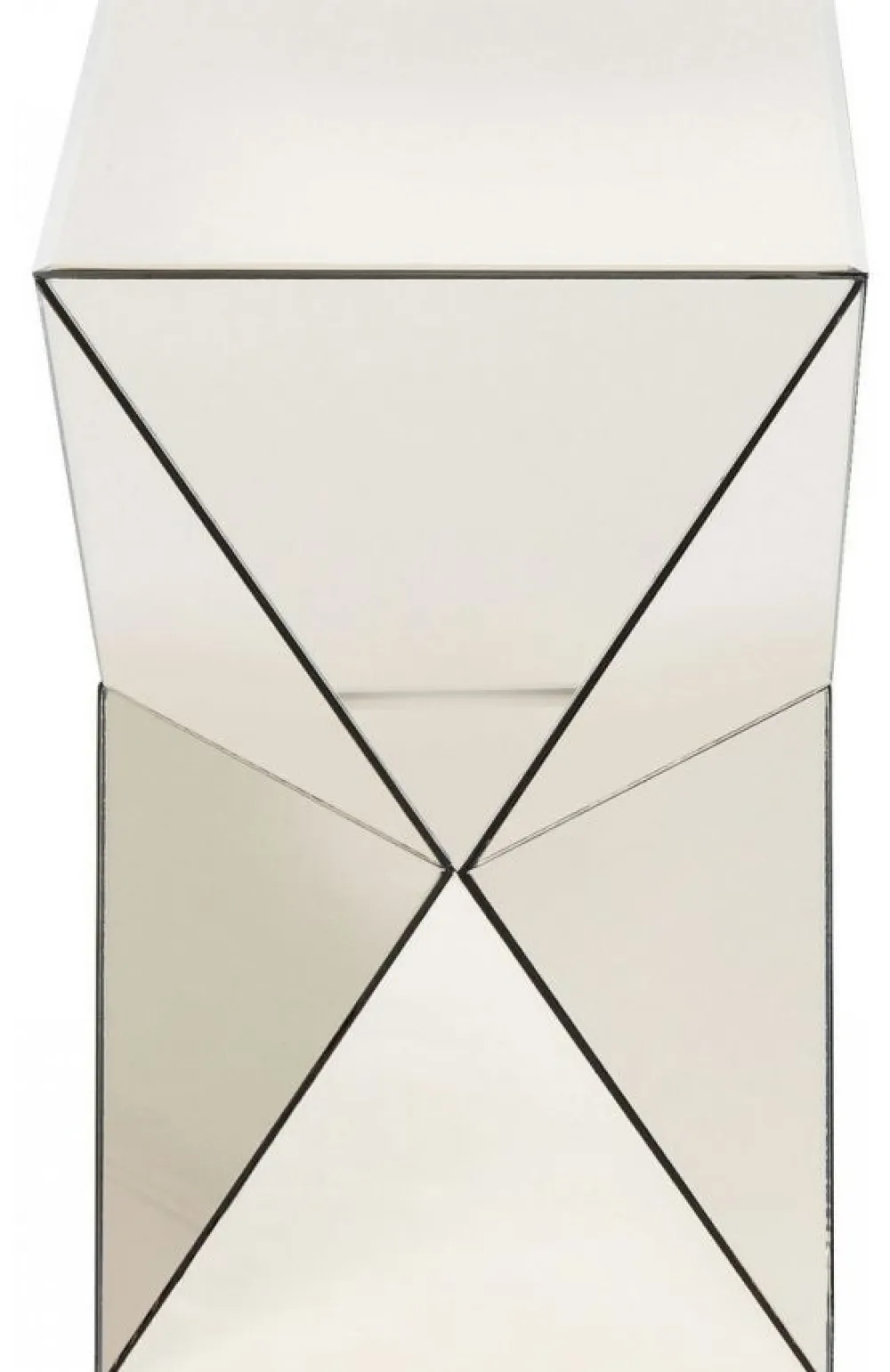 Stoliki Kawowe*KARE Design Stolik Luxury 32x54 Cm Lustrzany Szampański