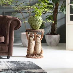 Stoliki Kawowe*KARE Design Stolik Meerkat Sisters Ø33 Cm Kolorowy
