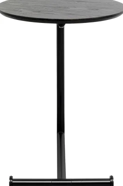 Stoliki Kawowe*KARE Design Stolik Pomocniczy Minimalistyczny Czarny Z Okrągłym Blatem Ø46 Cm