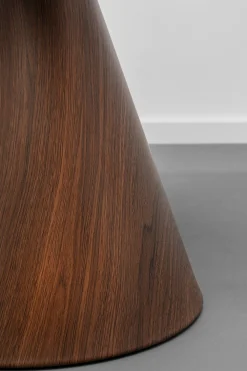 Stoliki Kawowe*KARE Design Stolik Pomocniczy Z Fornirowanym Blatem Brązowy Ø50 Cm