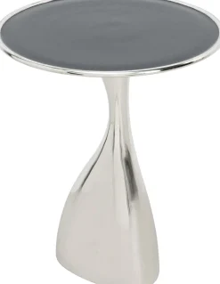 Stoliki Kawowe*KARE Design Stolik Spacey Ø36xH46 Cm Aluminium Srebrny
