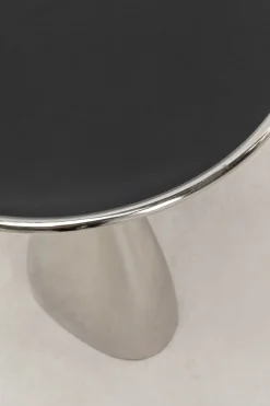 Stoliki Kawowe*KARE Design Stolik Spacey Ø36xH46 Cm Aluminium Srebrny