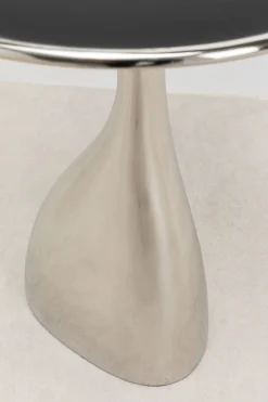 Stoliki Kawowe*KARE Design Stolik Spacey Ø36xH46 Cm Aluminium Srebrny