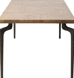 Stoły*KARE Design Stół Prostokątny Blat Z Drewna Mango Ręczne Wykonanie Nogi Stalowe 200x90 Cm