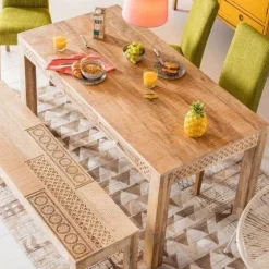 Stoły*KARE Design Stół Puro Plain Z Szufladami 140x70 Cm Naturalny