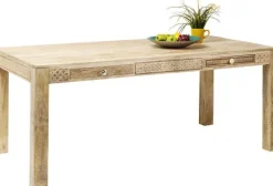 Stoły*KARE Design Stół Puro Plain Z Szufladami 140x70 Cm Naturalny