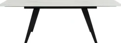 Stoły*KARE Design Stół Rozkładany Amsterdam 160-240x90 Cm Blat Szklany