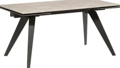 Stoły*KARE Design Stół Rozkładany Amsterdam 160-240x90 Cm Szary