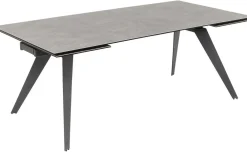 Stoły*KARE Design Stół Rozkładany Amsterdam 200-290x100 Cm Szary - Nogi Czarne
