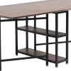 Stoły*KARE Design Stół Rozkładany Ravello 175x80 Cm Sheesham Brązowy - Nogi Czarne