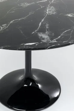 Stoły*KARE Design Stół Solo Marble ∅110x76 Cm Czarny