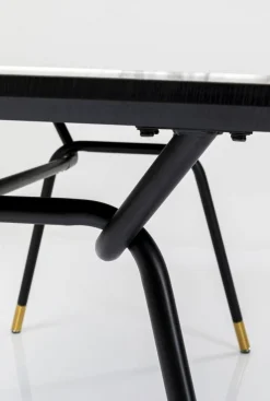 Stoły*KARE Design Stół South Beach 160x90 Cm Blat Szklany