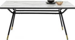 Stoły*KARE Design Stół South Beach 160x90 Cm Blat Szklany