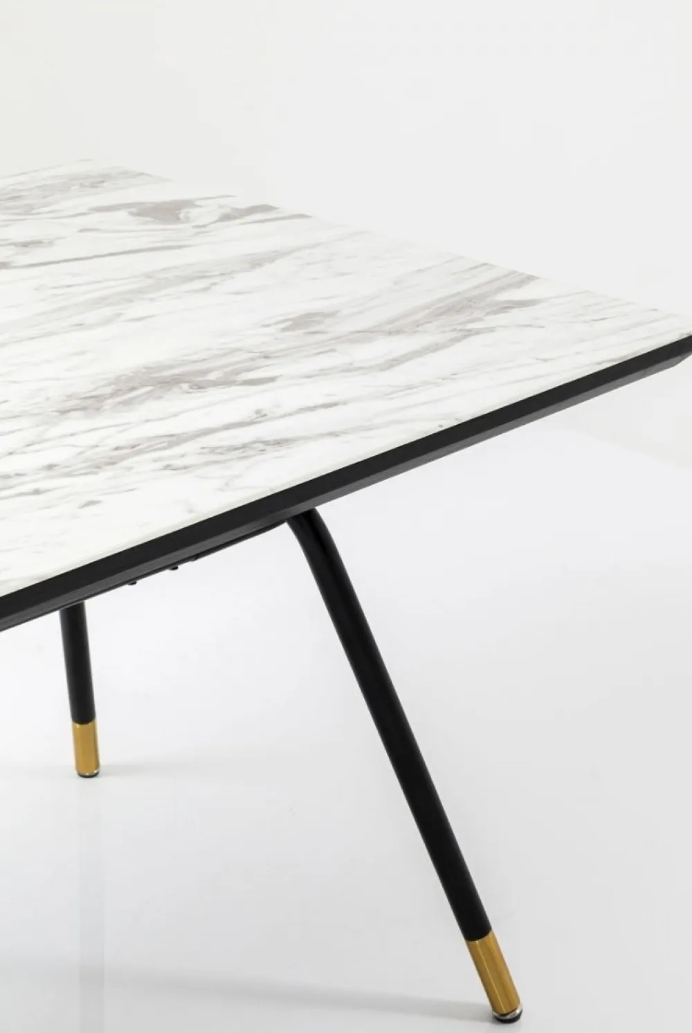 Stoły*KARE Design Stół South Beach 160x90 Cm Blat Szklany