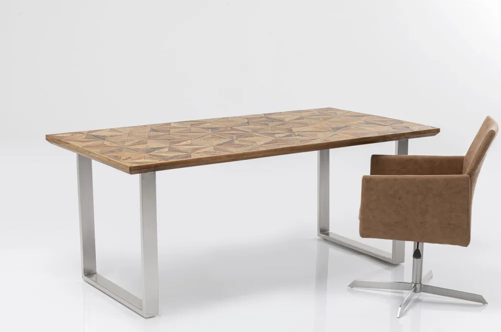 Stoły*KARE Design Stół Stars 180x90 Cm Nogi Chromowe