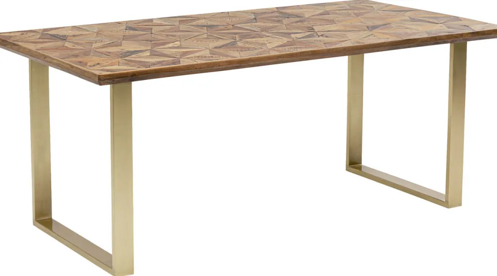 Stoły*KARE Design Stół Stars 180x90 Cm Nogi Mosiężne