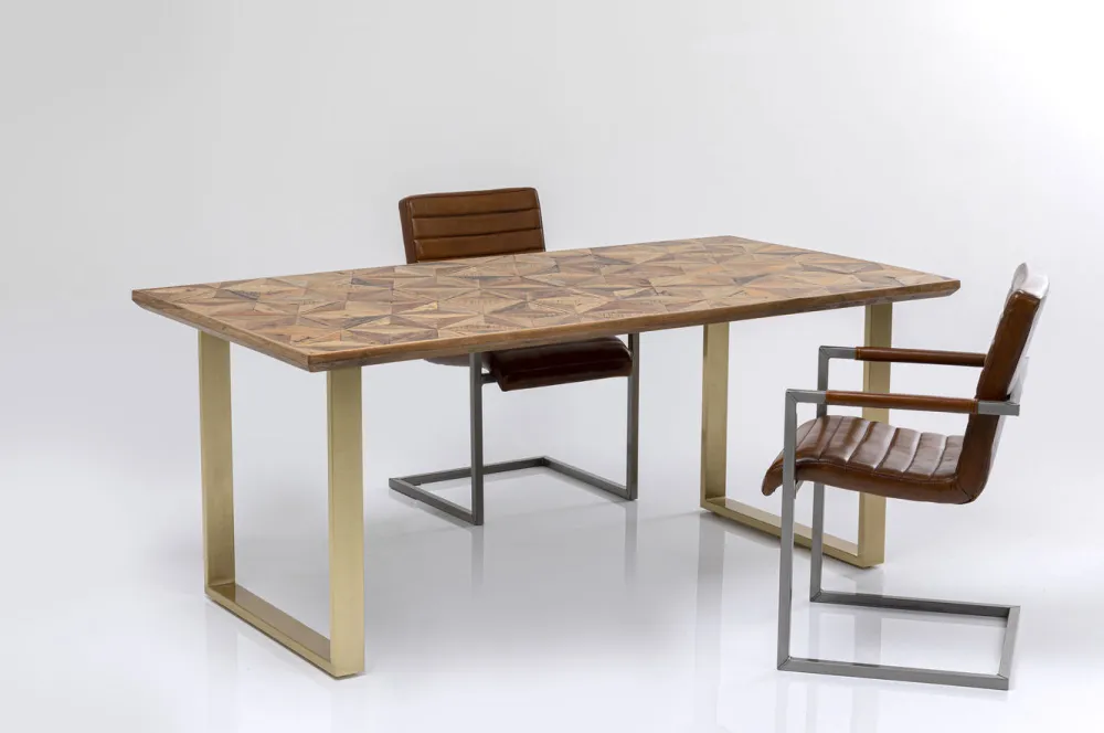 Stoły*KARE Design Stół Stars 180x90 Cm Nogi Mosiężne