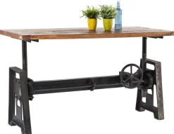 Stoły*KARE Design Stół Steamboat Econo 160x80 Cm Drewniano-czarny