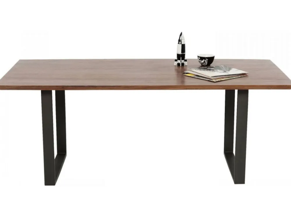 Stoły*KARE Design Stół Symphony Walnut 200x100 Cm Akacja Nogi Stalowe