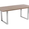 Stoły*KARE Design Stół Symphony Walnut 200x100 Cm Akacja Nogi Chromowe