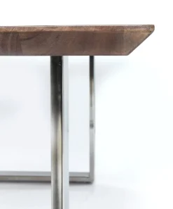 Stoły*KARE Design Stół Symphony Walnut 200x100 Cm Akacja Nogi Chromowe