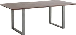 Stoły*KARE Design Stół Symphony Walnut 180x90 Cm Akacja Nogi Stalowe