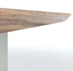 Stoły*KARE Design Stół Symphony 180x90 Cm Akacja Nogi Chromowe