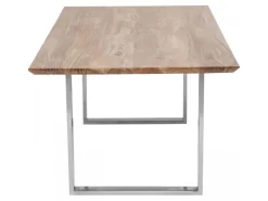 Stoły*KARE Design Stół Symphony 200x100 Cm Akacja Nogi Chromowe